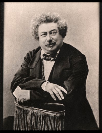Portrait of Alexandre Dumas by French Photographer